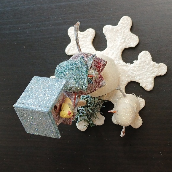 Collectable Creations Mini Snow Scenes- Sparkle Birdhouse Friend Christmas Decor - Picture 14 of 15